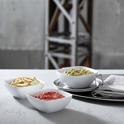 MISECZKI NA PRZEKASKI 3szt porcelanowe do dipów i sosów na imprezę zestaw