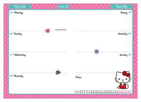 Hello Kitty - kalendarz książkowy A5 2026