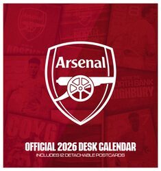 Arsenal FC - biurkowy kalendarz 2026