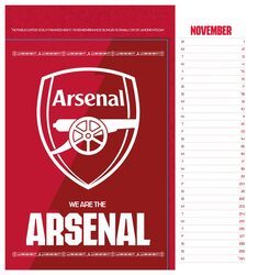 Arsenal FC - biurkowy kalendarz 2026