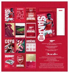 Arsenal FC - biurkowy kalendarz 2026