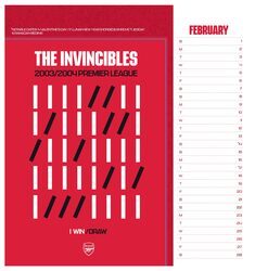 Arsenal FC - biurkowy kalendarz 2026