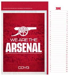 Arsenal FC - biurkowy kalendarz 2026