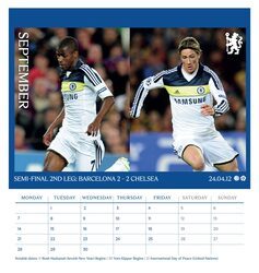 Chelsea FC - biurkowy kalendarz 2026