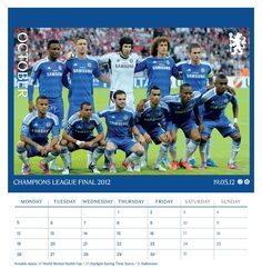 Chelsea FC - biurkowy kalendarz 2026