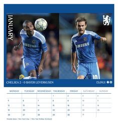 Chelsea FC - biurkowy kalendarz 2026