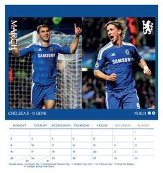 Chelsea FC - biurkowy kalendarz 2026
