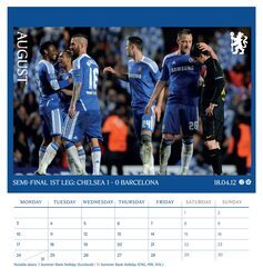 Chelsea FC - biurkowy kalendarz 2026
