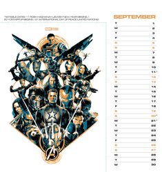 Marvel - biurkowy kalendarz 2026