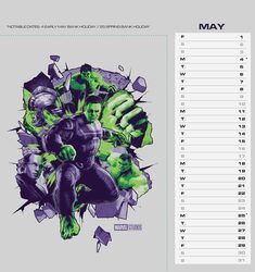 Marvel - biurkowy kalendarz 2026