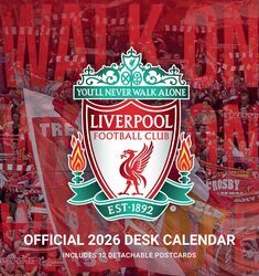 Liverpool FC - biurkowy kalendarz 2026