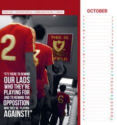 Liverpool FC - biurkowy kalendarz 2026