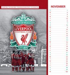 Liverpool FC - biurkowy kalendarz 2026