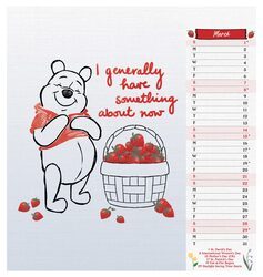 Kubuś Puchatek - biurkowy kalendarz 2026