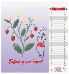 Kubuś Puchatek - biurkowy kalendarz 2026