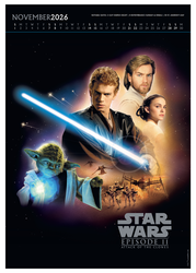 Star Wars Gwiezdne Wojny - kalendarz A3 na 2026 rok