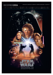 Star Wars Gwiezdne Wojny - kalendarz A3 na 2026 rok