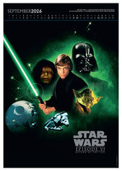 Star Wars Gwiezdne Wojny - kalendarz A3 na 2026 rok