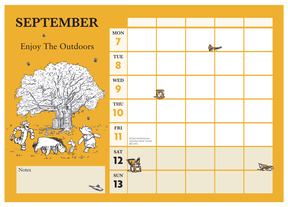 Kubuś Puchatek - kalendarz 2026 organizer