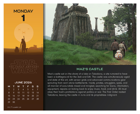 Star Wars Gwiezdne Wojny - kalendarz zdzierak 2026