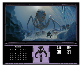 Star Wars The Mandalorian - kalendarz zdzierak 2026