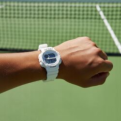 Zegarek sportowy biały damski elektroniczny stoper alarm podświetlenie led