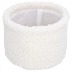 Pudełka do przechowywania zestaw x3 kremowe okrągłe pluszowe organizery