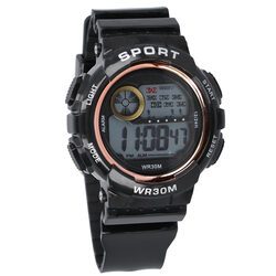 Zegarek sportowy damski elektroniczny cyfrowy wodoodporny stoper alarm