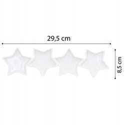 Miseczki na przekąski porcelanowe zestaw świąteczny 29,5cm do sosów dipów