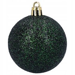 Bombki choinkowe mix 4 wzory zielone 6 cm zestaw 16 sztuk mat połysk