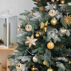 Bombki złote choinkowe 5 cm plastikowe nietłukące zestaw 10 szt ozdoby