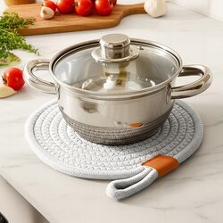 PODSTAWKA POD GARNEK biała ochronna podkładka kuchenna pod gorące naczynia