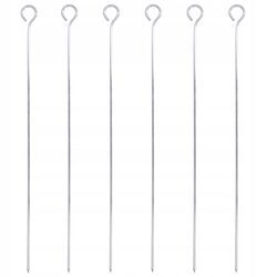 Szpikulce do szaszłyków 6 sztuk stal nierdzewna 35,5 cm długie na grilla