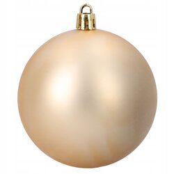 Bombki choinkowe duże 8 cm złote beżowe zestaw 16 sztuk nietłukące mix