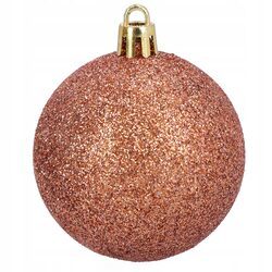 Bombki choinkowe zestaw ozdób brązowe miedziane 6 cm 16 sztuk nietłukące