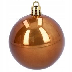Bombki choinkowe zestaw ozdób brązowe miedziane 6 cm 16 sztuk nietłukące