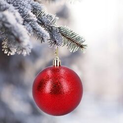 Bombki choinkowe plastikowe czerwone 7 cm zestaw 6 sztuk mix nietłukące