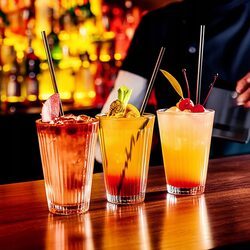 Szklanki do napojów 300ml wysokie zestaw 3 szt ryflowane do wody i soku