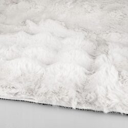 Dywan 100 x 150 biały miękki pluszowy puszysty antypoślizgowy z fakturą