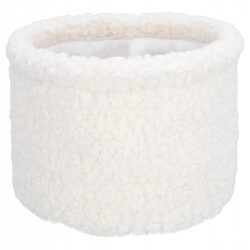 Pudełka do przechowywania zestaw x3 kremowe okrągłe pluszowe organizery