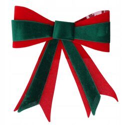KOKARDA NA CHOINKE zielona świąteczna zawieszka na drzwi Boże Narodzenie