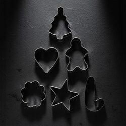 Foremki do pierników stalowe zestaw 6 sztuk wykrawacze do ciastek