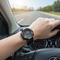 Zegarek sportowy damski elektroniczny cyfrowy wodoodporny stoper alarm