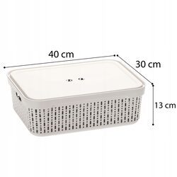 Kosz uniwersalny tworzywo sztuczne beżowy