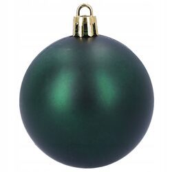 Bombki choinkowe mix 4 wzory zielone 6 cm zestaw 16 sztuk mat połysk