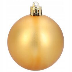 Bombki złote choinkowe 5 cm plastikowe nietłukące zestaw 10 szt ozdoby