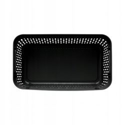 KOSZYK ORGANIZER czarny plastikowy koszyczek do łazienki na biurko 22x14,5