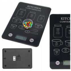WAGA KUCHENNA elektroniczna z wyświetlaczem LCD dotykowa do 5kg dokładna