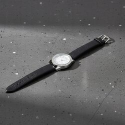 Zegarek damski elegancki klasyczny czarny skórzany pasek prezent dla mamy