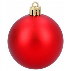 Bombki choinkowe zestaw 10 sztuk czerwone 5 cm mix nietłukące